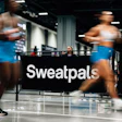 Athletes training indoors at Sweatpals fitness facility with motion blur effect