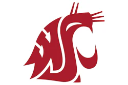 Washington State University Cougar logo in crimson red
