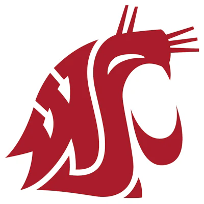Washington State University Cougar logo in crimson red
